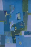 Roar Wold, Komposisjon, 1967, Olje på lerret