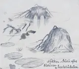 Theodor Kittelsen, Nøkker, Blyant, penn og lavering på papir
