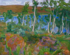 Thorvald Erichsen, Fra Røros, 1901, Olje på lerret