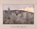 Theodor Kittelsen, Tirilil-Tove, Blyant, penn, fargestift og akvarell på papir