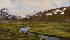Kitty Lange Kielland, Fra Jotunheimen, 1898, Olje på lerret