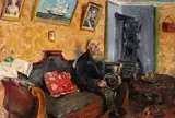 Christian Krohg, En kondolansevisitt