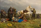 Peter Nicolai Arbo, Valkyriens død, 1880, Olje på lerret