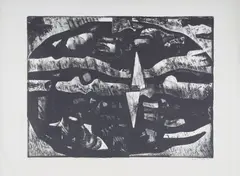 Håkon Bleken, Komposisjon, 1972, Litografi