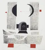 Paul René Gauguin, Komposisjon, 1972, Litografi