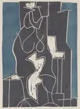 Halvdan Ljøsne, Komposisjon, 1961, Linosnitt