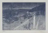 Harald Sohlberg, Stillheten II, 1931, Radering