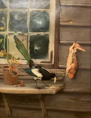 Julius Holck, En tyv, 1895, Olje på lerret