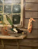 Julius Holck, En tyv, 1895, Olje på lerret