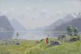 Hans Dahl, Pike med rive i fjordlandskap