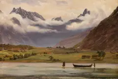 Thomas Fearnley, Veblungsnæset, 1836, Olje på papir, oppklebet på plate
