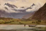 Thomas Fearnley, Veblungsnæset, 1836, Olje på papir, oppklebet på plate