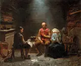 Adolph Tidemand, Et sørgebudskap