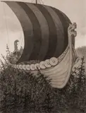Theodor Kittelsen, Askeladden og de gode hjelpere, Blyant, penn og lavering på papir