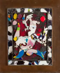 Sigurd Winge, Klovnen, 1969, Materialarbeid, kobber, jern, glass
