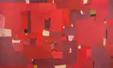 Roar Wold, Komposisjon, 1964, Olje på lerret