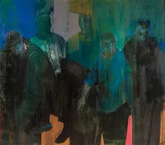 Kenneth Blom, Ikke se, 2001, Olje på lerret