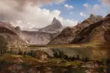 Johan Fredrik Eckersberg, Romsdalshorn i Rauma, 1870, Olje på lerret