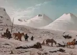 Knud Baade, Vinter, 1834, Olje på sinkplate