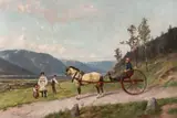 Axel Ender, Hest og kjerre, folkeliv