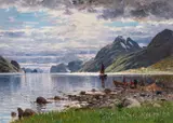 Adelsteen Normann, Kystlandskap med folkeliv