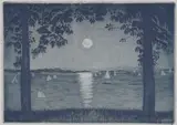 Harald Sohlberg, Fra Akershusvollen, aften, Radering