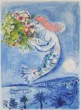 Komposisjon by Marc Chagall, Litografi, sold Jun 2022