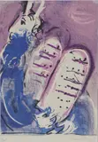 Moses med loven by Marc Chagall, Litografi, sold Jun 2022