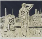 Arne Ekeland, Figurkomposisjon, Serigrafi