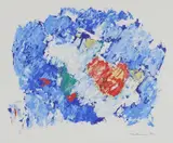 Jakob Weidemann, Komposisjon, 1992, Litografi