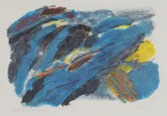 Carl Nesjar, Vårlig kyst, 1987, Litografi