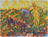 Frans Widerberg, Dyrene, Litografi