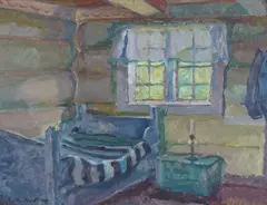 Ruth Krefting, Interiør, Olje på plate