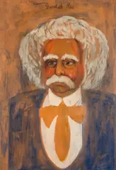 Bendik Riis, Edvard Grieg, Gouache på papir