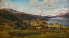 Anders Askevold, Fra Dale i Sunnfjord, 1866, Olje på plate