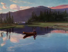 Christian Skredsvig, Jupsjøen, 1902, Olje på lerret
