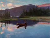 Christian Skredsvig, Jupsjøen, 1902, Olje på lerret