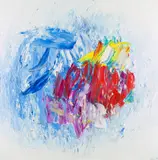 Jakob Weidemann, Komposisjon, 1986, Olje på lerret