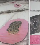 Javacheff Christo Vladimirov, Surrounded Islands (Project for Biscayne Bay, Greater Miami, Florida), 1983, Litografi og collage