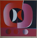 Gunnar S. Gundersen, Komposisjon, 1967, Serigrafi