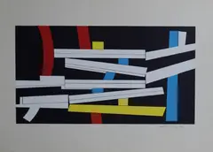 Odd Tandberg, Komposisjon, 1961, Serigrafi