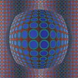 Victor Vasarely, Komposisjon, Serigrafi