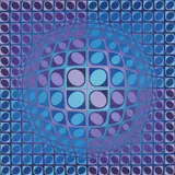 Victor Vasarely, Komposisjon, Serigrafi