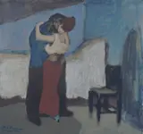 Omfavnelsen by Pablo Picasso, Litografi, sold Nov 2021