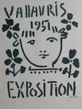 Vallauris 1951 Exposition by Pablo Picasso, Linoleumssnitt, sold Nov 2021