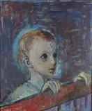 Joronn Sitje, Barneportrett, Olje på plate