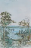 Bendik Riis, Kystlandskap, Olje på lerret