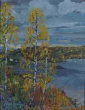 Bendik Riis, Fra Malmøya 1954, 1955, Olje på plate
