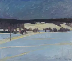 Erling Enger, Vårløsning, 1964, Olje på lerret