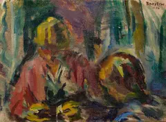 Ludvig Karsten, Mor og barn, 1916, Olje på lerret